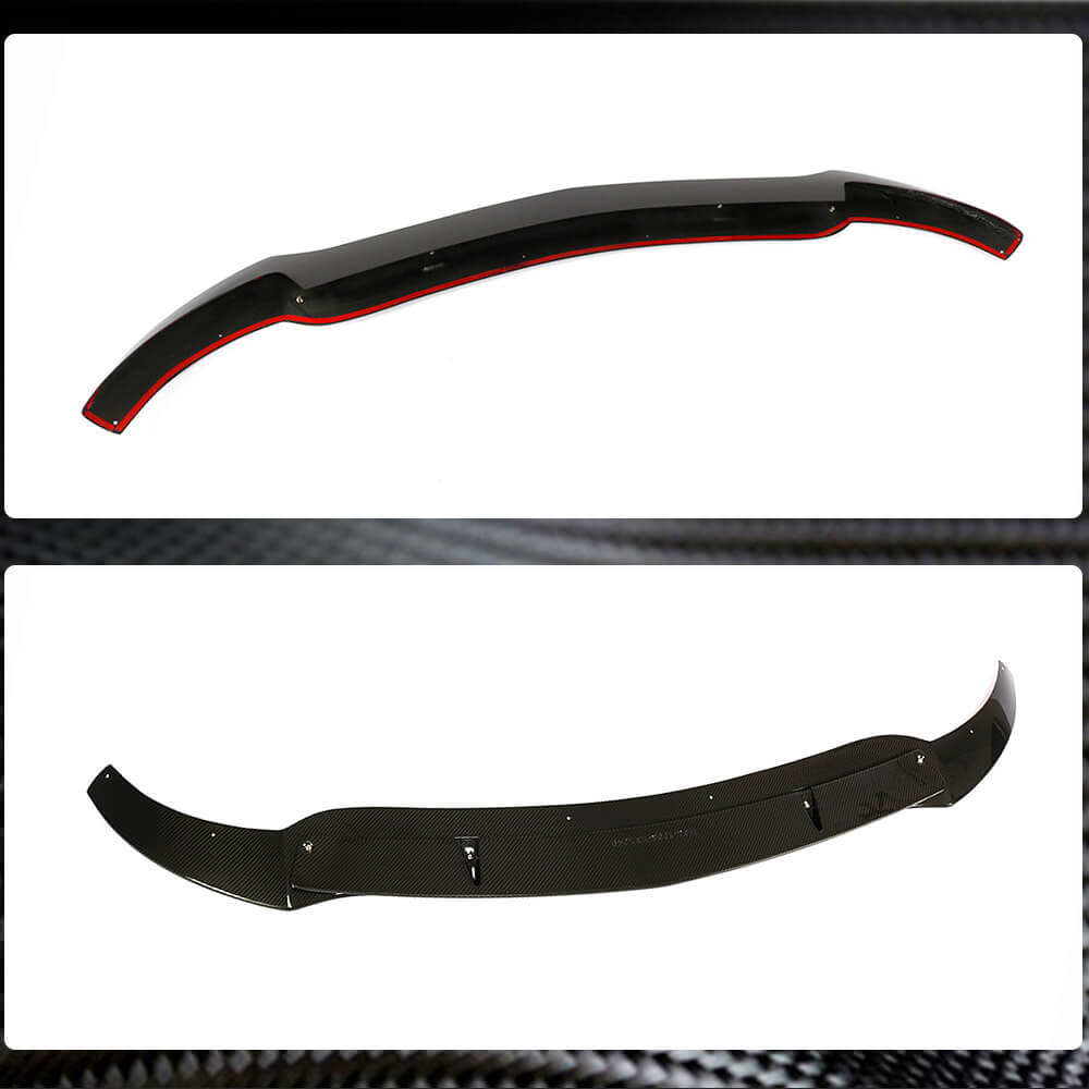Front Bumper Lip Extensions (for GLE43 AMG, Carbon) for Mercedes GLE coupe C292 2015-2019 - image 3