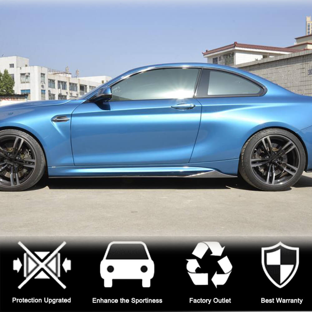 Side Skirts Carbon Fiber V6 (for M-Competition) for BMW 2 Series F22/23 2014-2021 - image 3