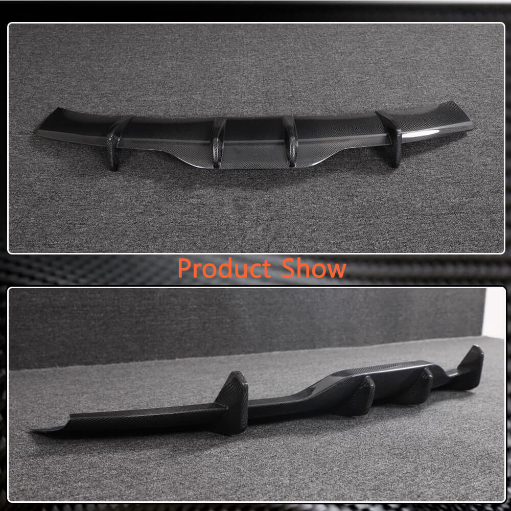 Rear Bumper Diffuser Carbon Fiber (for Plaid 2021-2024) for Tesla Model S - image 3
