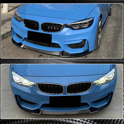 Front Bumper Lip V8 for F82/F83, Carbon for BMW 4 Series F32/F33/F36 2012-2020 - image 3