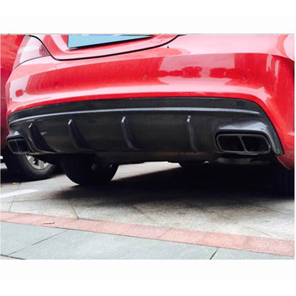 Rear Bumper Diffuser V2 (for AMG-Line / CLA45 AMG, Carbon) for Mercedes CLA C117 2013-2019 - image 3
