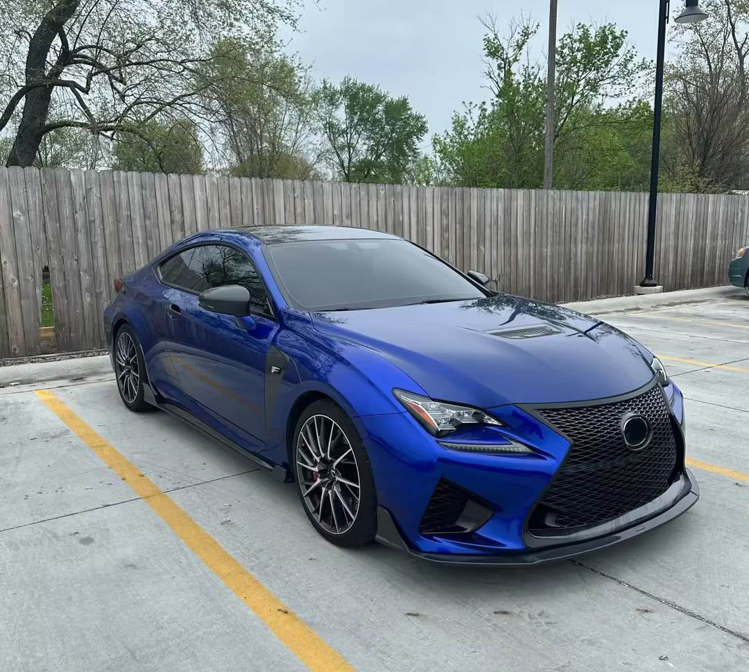 Cover on the front Lip (for RC F 2014-2018, Carbon) for Lexus RC 200t 2014- - image 3