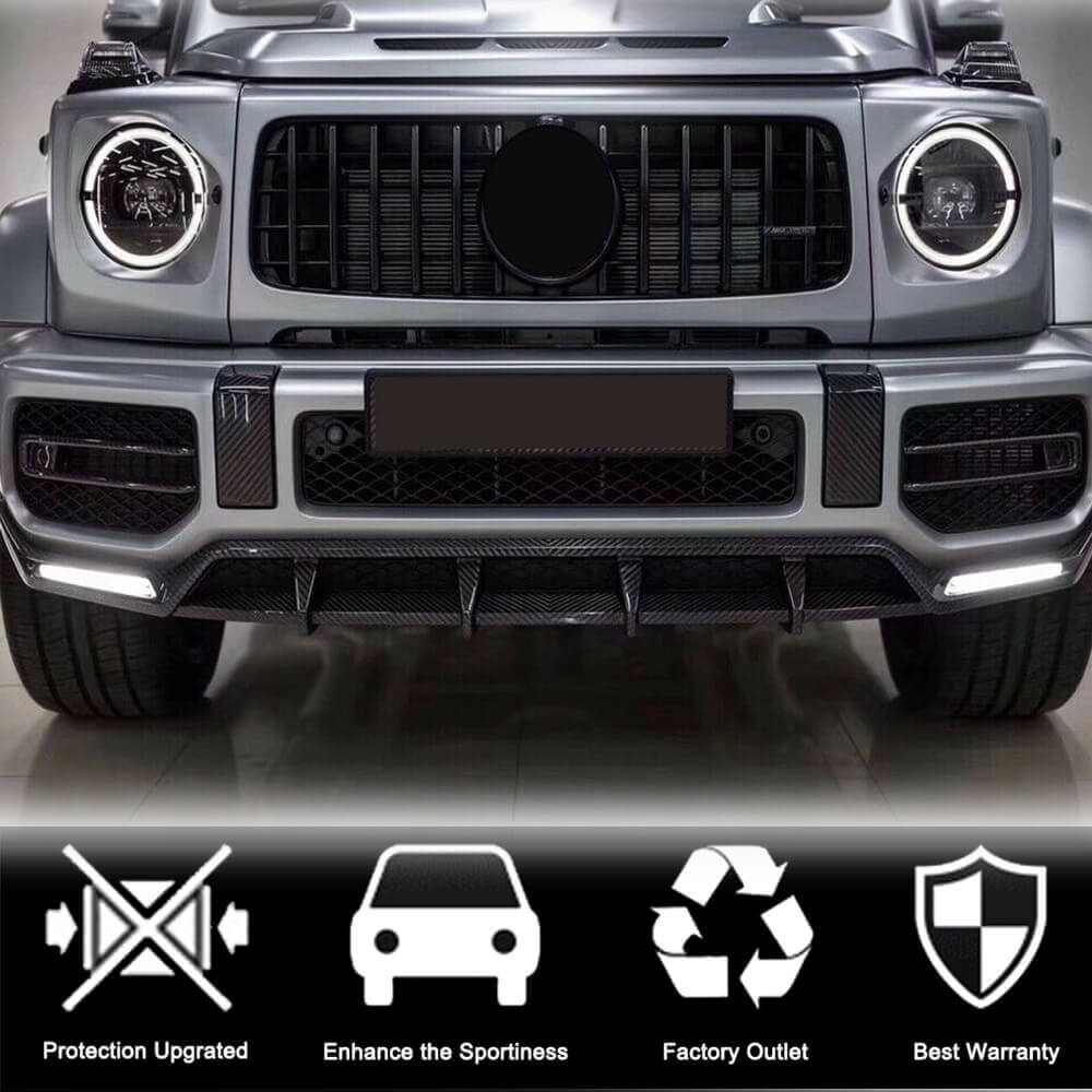 Covers for fog lights (for G63 AMG, Carbon) for Mercedes G class W463 2018-2024 - image 3