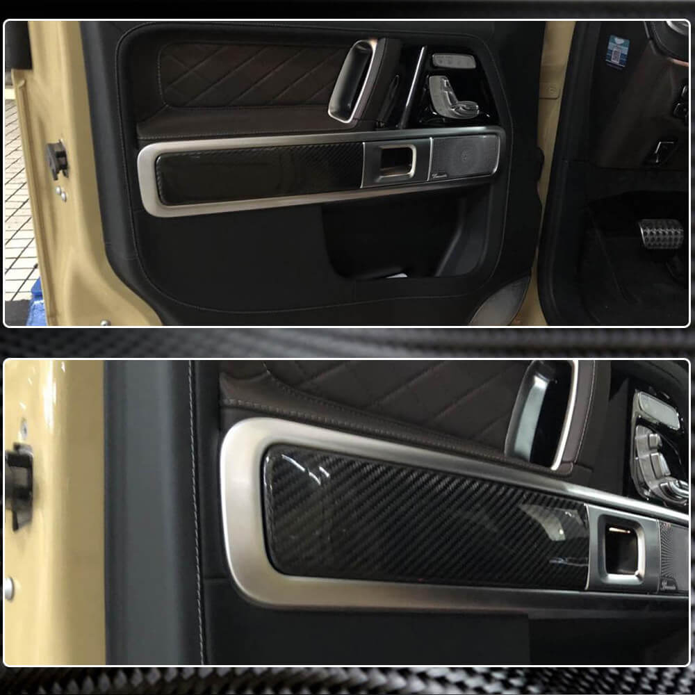 Linings on the doors in the cabin (Dry carbon) for Mercedes G class W463 2018-2024 - image 3