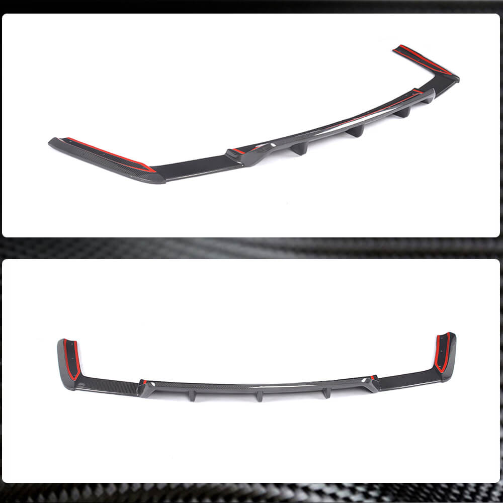 Rear Bumper Diffuser (for Base 2018-2020, Carbon) for Maserati Ghibli 2013-2023 - image 3