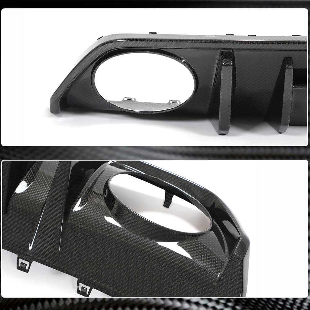 Rear Bumper Diffuser (for RS SD, Carbon) for Audi A3 2020- - image 3