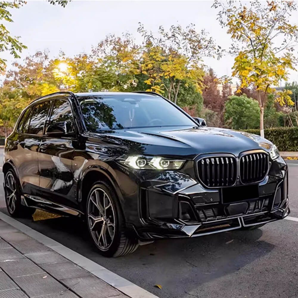 Front Lip Spoiler Paradigm V-5 (2023-, Gloss Black) for BMW X5 G05 2019- - image 3