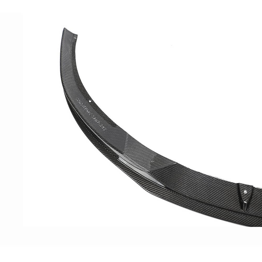 Front bumper lip Lip V6 (for S-Line Sedan 2015-2019, Carbon) for Audi A4 B9 2015-2024 - image 3