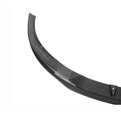 Front bumper lip Lip V6 (for S-Line Sedan 2015-2019, Carbon) for Audi A4 B9 2015-2024 - image 3