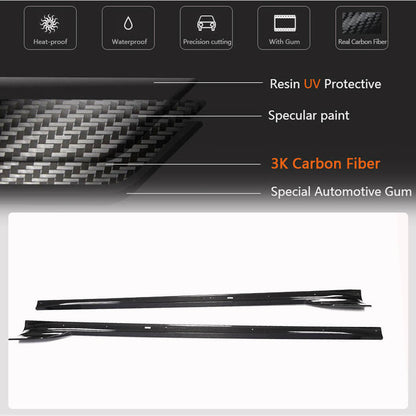 Door Sill Covers (2021+, Carbon) for Tesla Model S 2012– - image 3