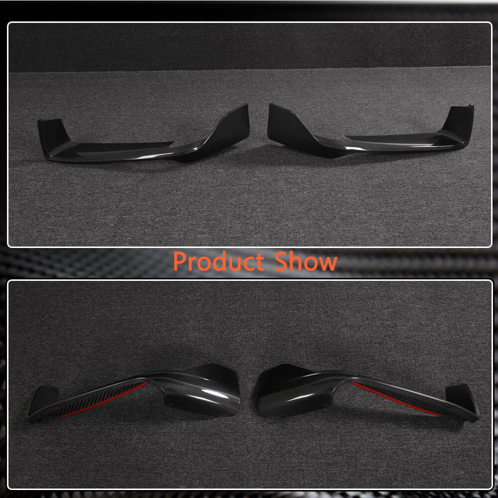 Covers on the front bumper Flap (for Carrera 4 S 4S, Carbon) for Porsche 911 2018- - image 3