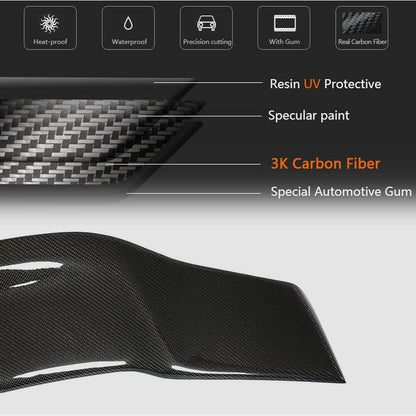 Spoiler V3 (Carbon) for Mercedes E-class coupe C207 2010-2017 - image 3