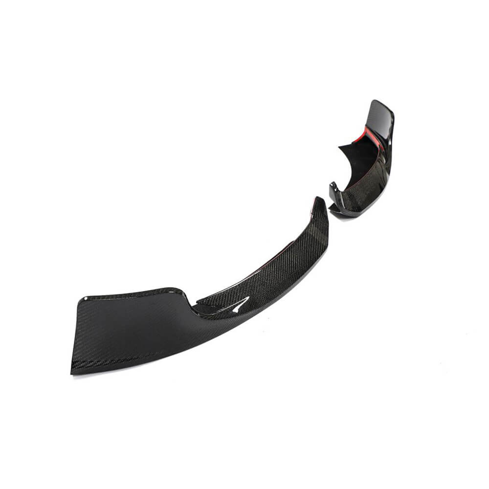 Front Bumper Flap Covers (for AMG-Line 2018-2021, Carbon) for Mercedes A-сlass W177 2018- - image 3