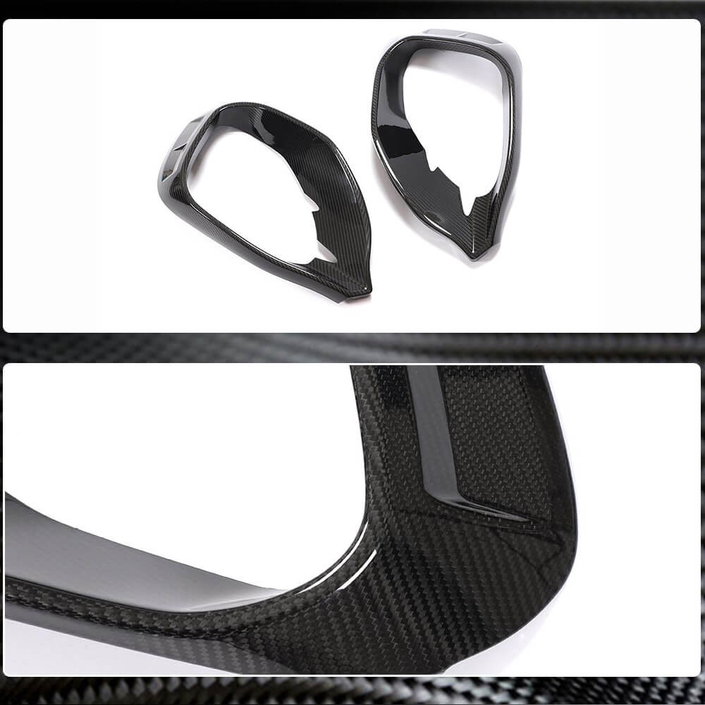 Covers on the front bumper V1 (for AMG/AMG-Line, Carbon) for Mercedes GLA H247 2020↗︎ - image 3