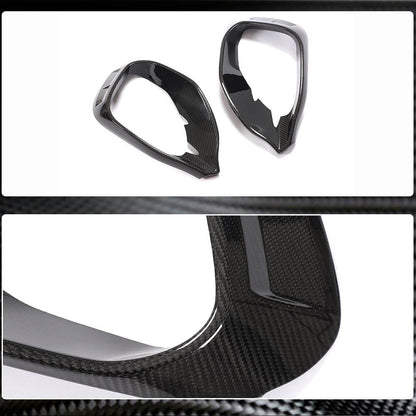 Covers on the front bumper V1 (for AMG/AMG-Line, Carbon) for Mercedes GLA H247 2020↗︎ - image 3