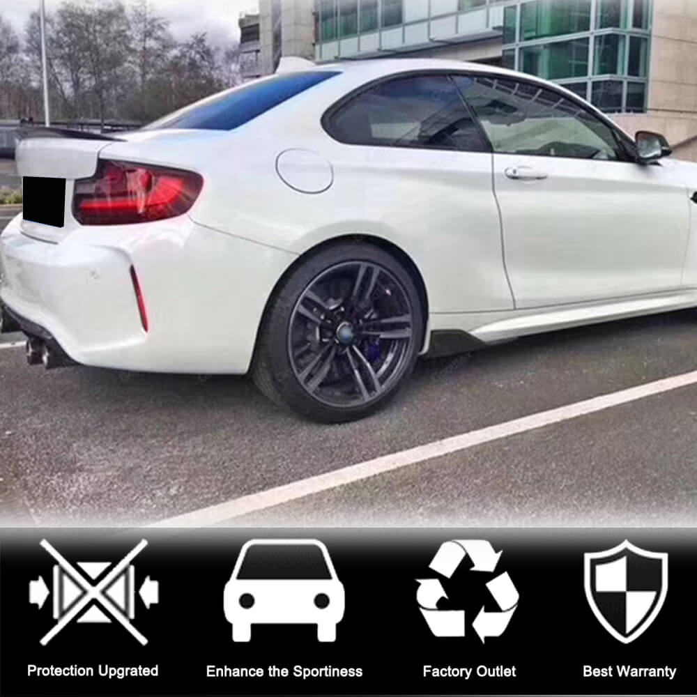 Side Skirt Extensions V3 (for F87, Carbon) for BMW 2 Series F22/F23 2014-2021 - image 3