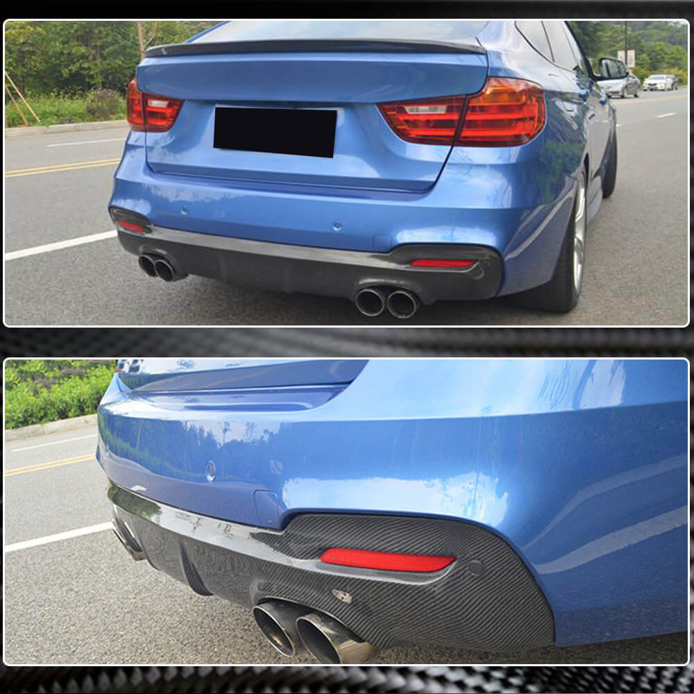 Rear Bumper Diffuser V3 (for F34 M-Sport, Carbon) for BMW 3 Series F34 2013–2020 - image 3