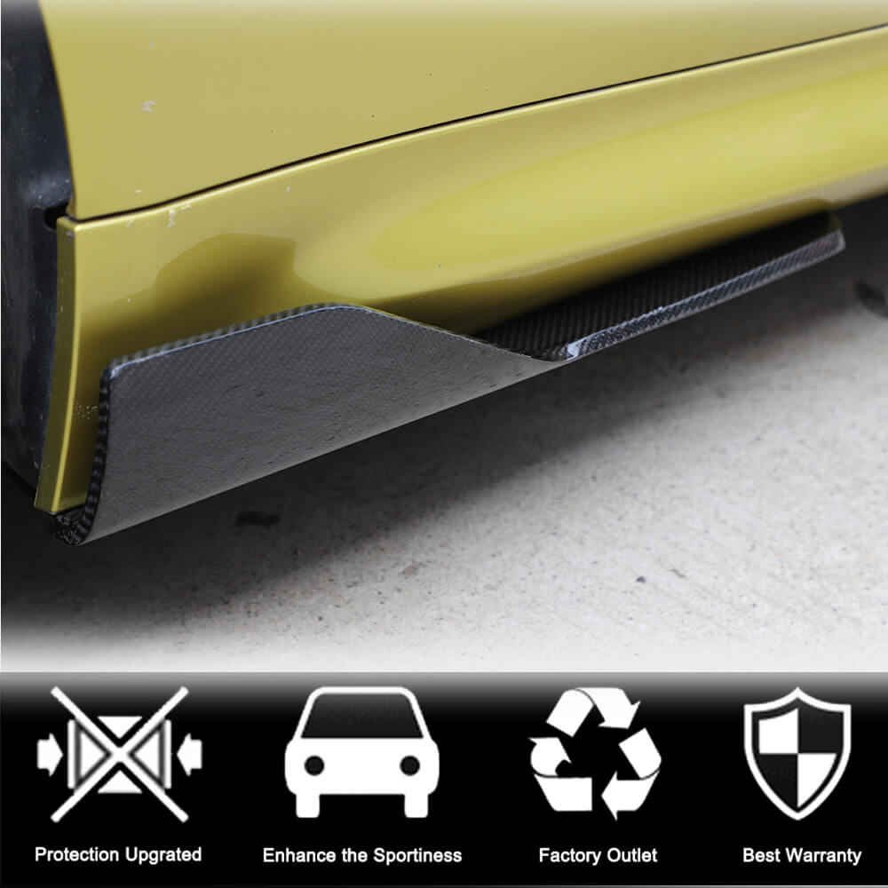 Side Skirts Carbon Fiber V3 (for F80) for BMW 3 series F-30/31/34 2012-2019 - image 3