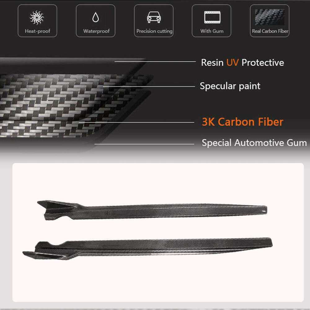 Side Skirts Carbon Fiber (2018-2022) for BMW X6 G06 2019- - image 3