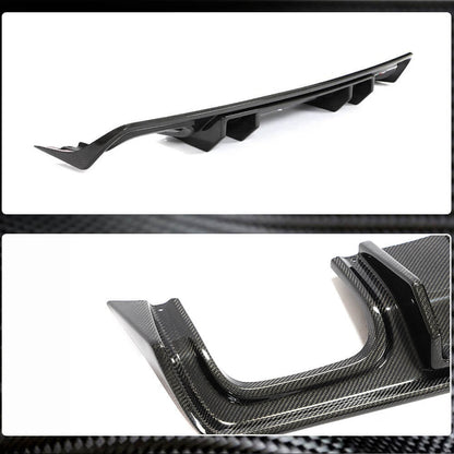 Rear Bumper Diffuser (2015-2023, Carbon) for Dodge Challenger 2008-2023 - image 3