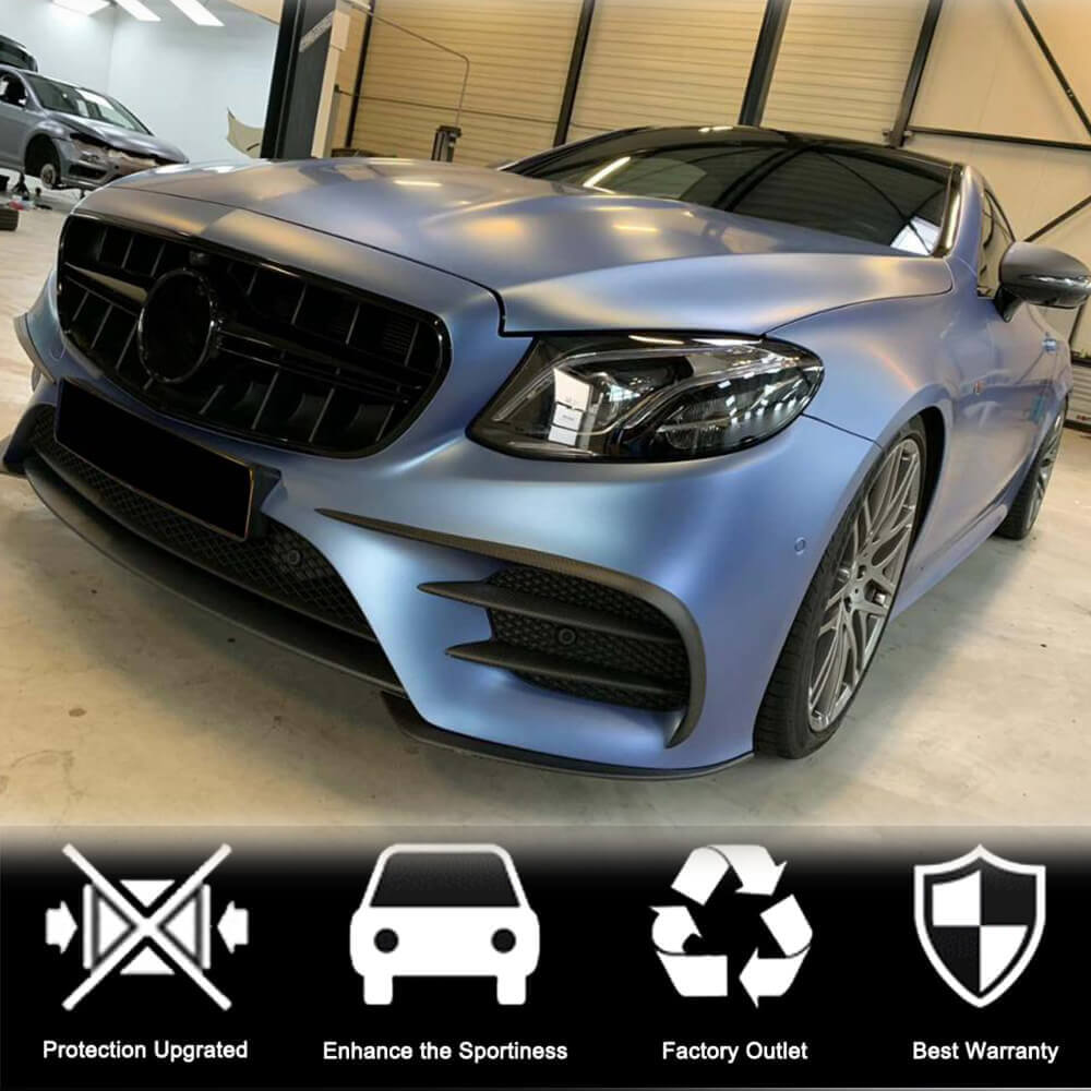 Front Bumper Lip for AMG-Line 2017-2019 Carbon for Mercedes E-class coupe C238 2016-2024 - image 3