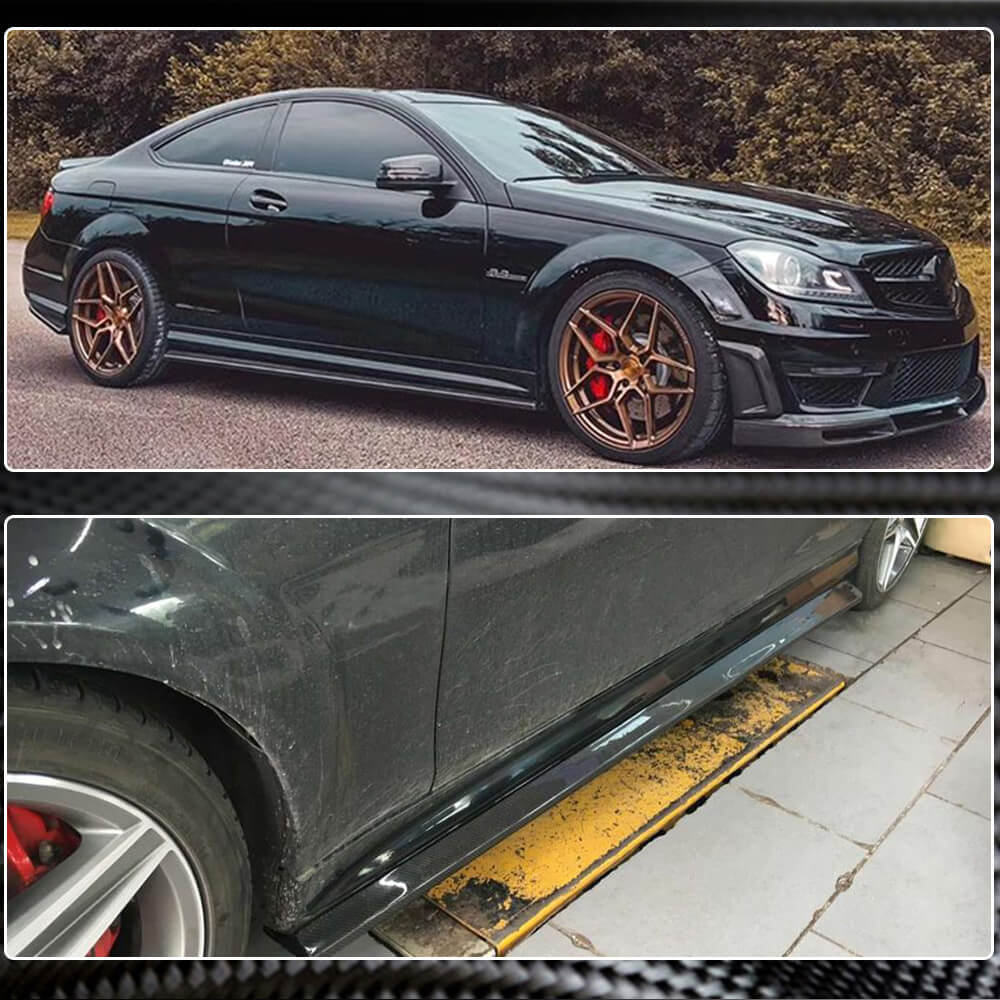 Side Skirts (for AMG SD, Carbon) for Mercedes C-class W204 2007-2015 - image 3