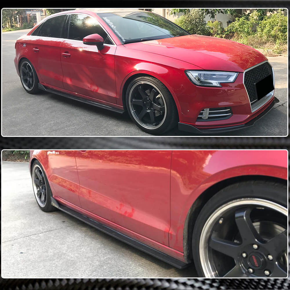 Side Skirts (for Base Sedan, Carbon) for Audi A3 2012-2020 - image 3
