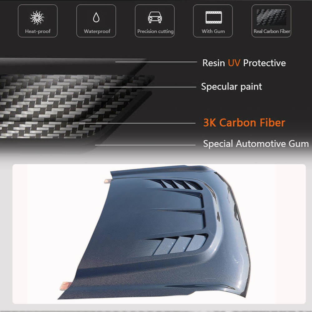 Hood (Carbon) for Ford Bronco 2021- - image 3