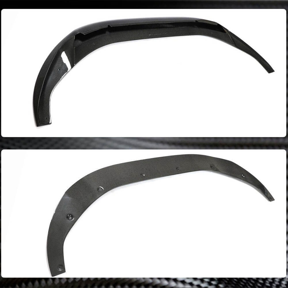 Front Bumper Lip V3 (for S-Line 2021-2025, Carbon) for Audi A5 2016-2025 - image 3