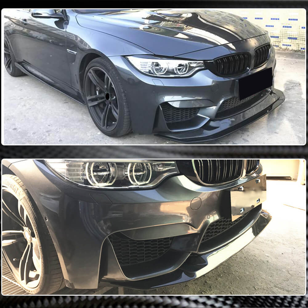 Front Bumper Lip V1 for F82/F83, Carbon for BMW 4 Series F32/F33/F36 2012-2020 - image 3