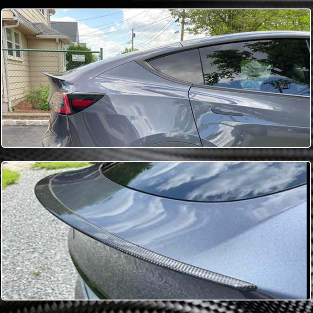 Rear Trunk Spoiler Dry Carbon Fiber V4 (2016-2022) for Tesla Model 3 - image 3