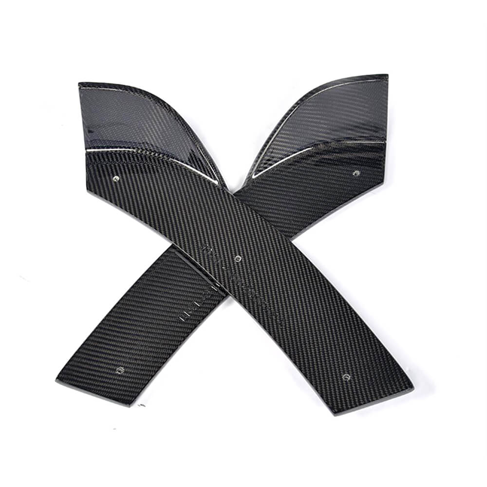 Front Bumper Splitters Carbon Fiber (for M-Sport) for BMW 4 series F-32 2012-2020 - image 3
