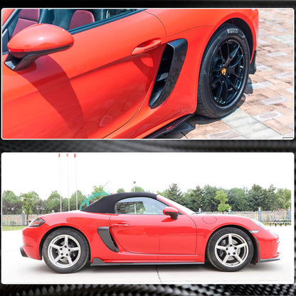 Rear Fender Covers (2016-2019, Carbon) for Porsche Boxster/Cayman 982 (718) 2016- - image 3