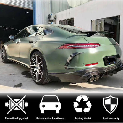 Side Skirts (for GT53 2018-2022, Dry Carbon) for Mercedes AMG GT 4 X290 2018- - image 3