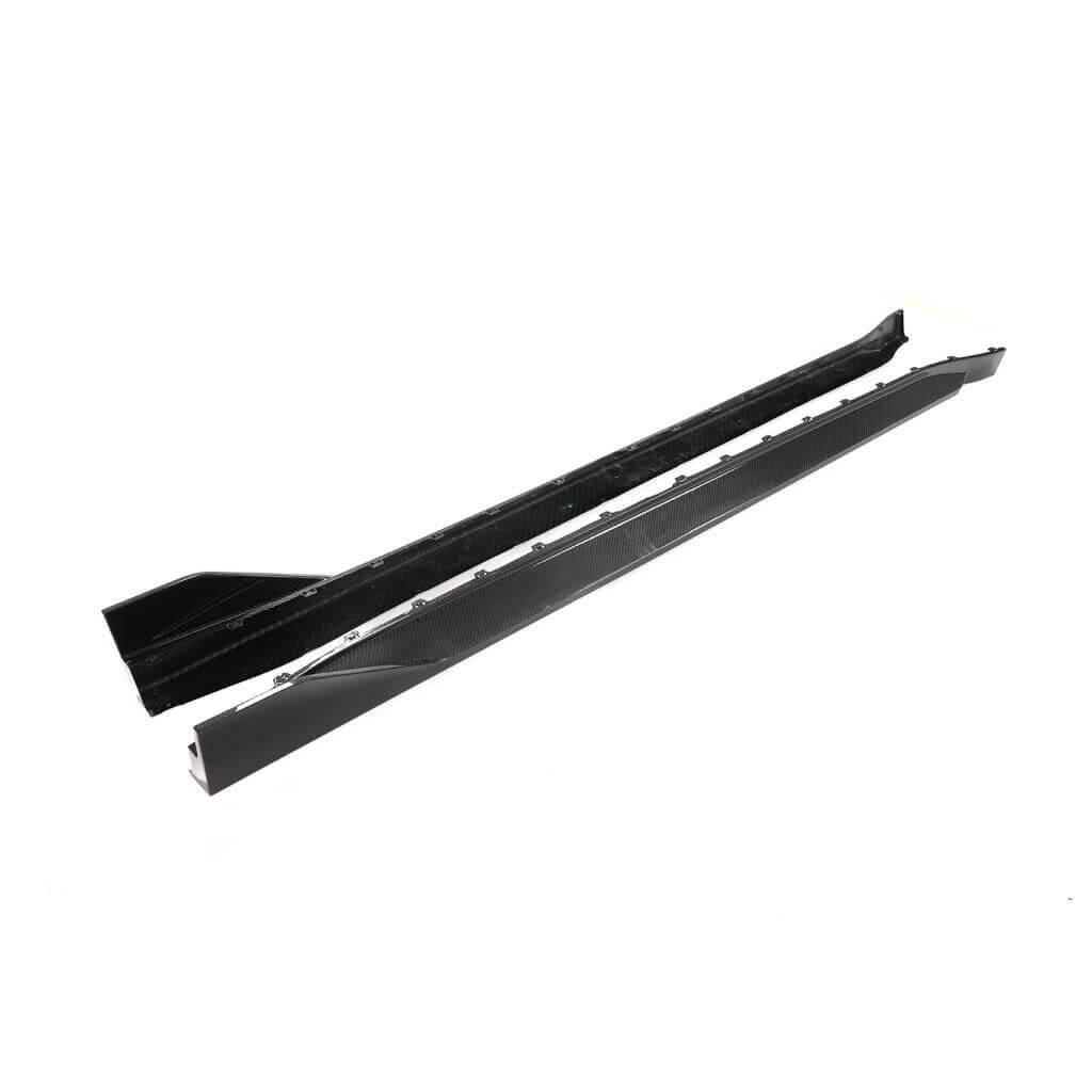 Side Skirt Extensions V2 (for G80, Carbon) for BMW 3 Series G20/21 2018- - image 3