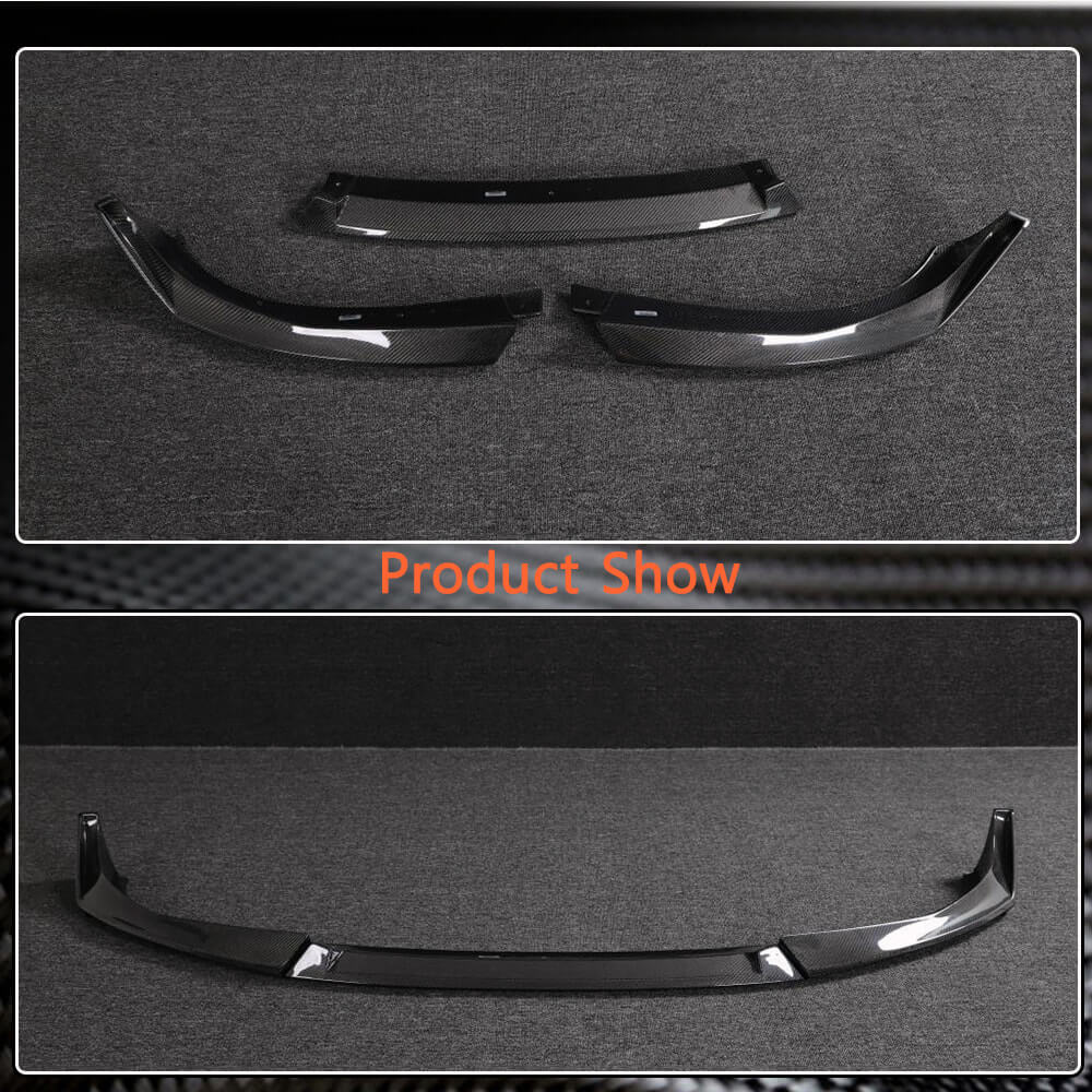 Front Bumper Lip Carbon Fiber V8 (for G26 M-Sport) for BMW 4 series G22/23/26 2020- - image 3