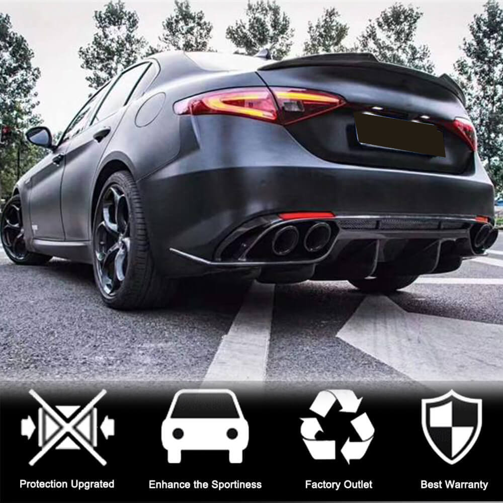Spoiler V6 (Carbon) for Alfa Romeo Giulia 2016-2022 - image 3