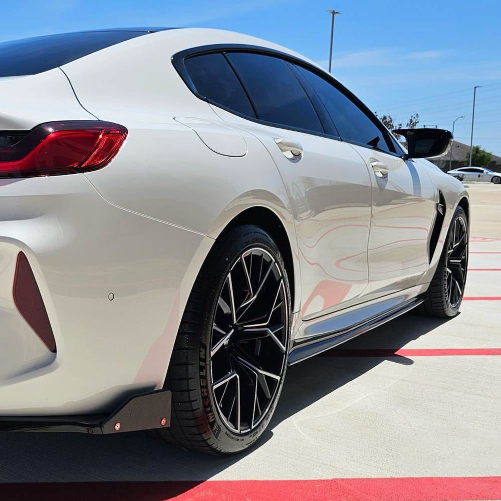 Side Skirt Extensions V1 (for G16 M-Sport/F93 M8, Carbon) for BMW 8 cерія G14/G15/G16 2018- - image 3