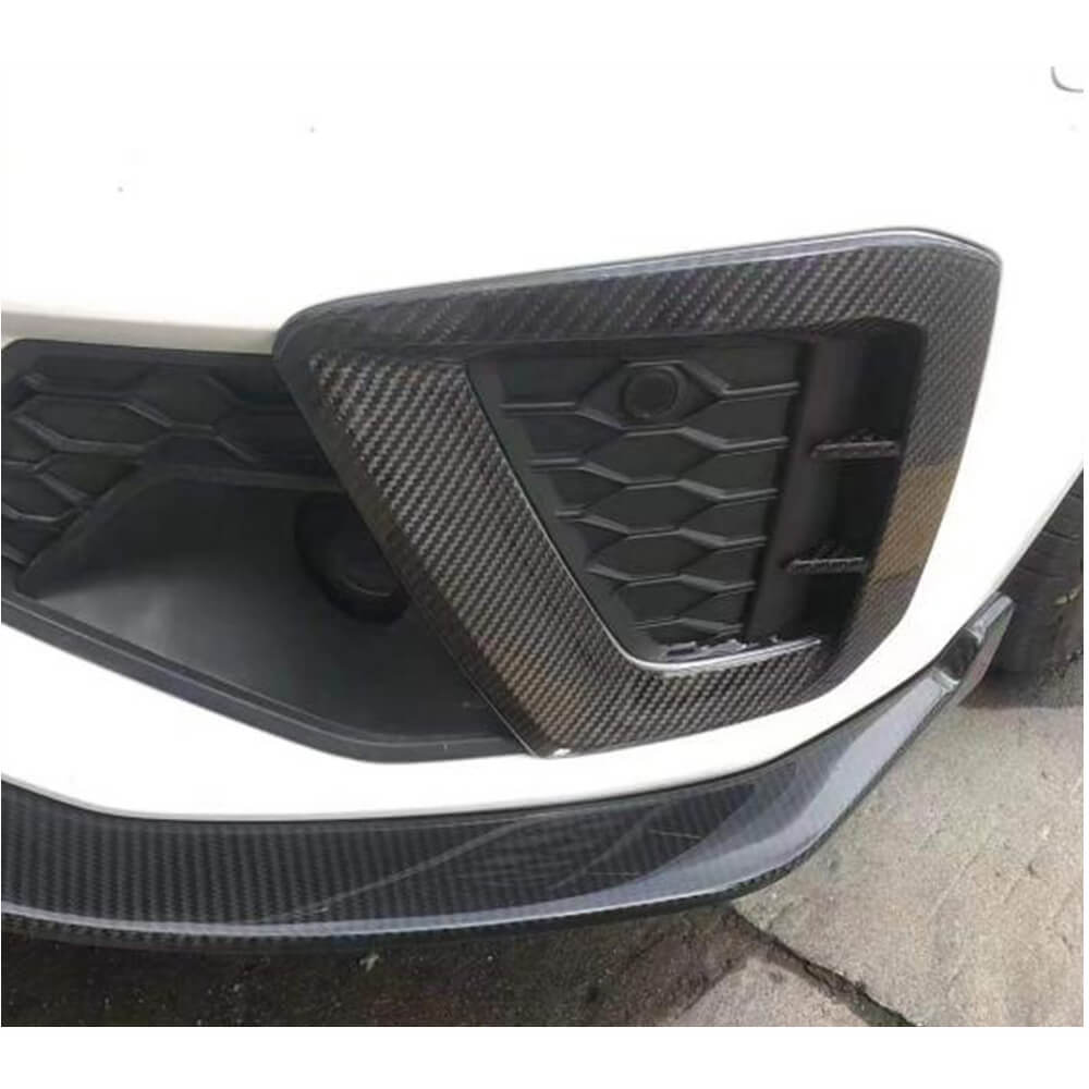 Fog Light Trim Covers V1 (for S-Line Sedan 2015-2019, Carbon) for Audi A4 B9 2015-2024 - image 3