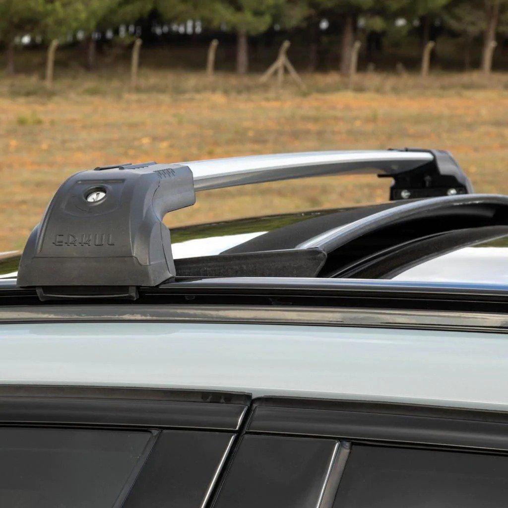 Roof Rack Cross Bars for Integrated Roof Rails Strong V2 120 cm (2 pcs) for Ford Puma 2019- - image 3