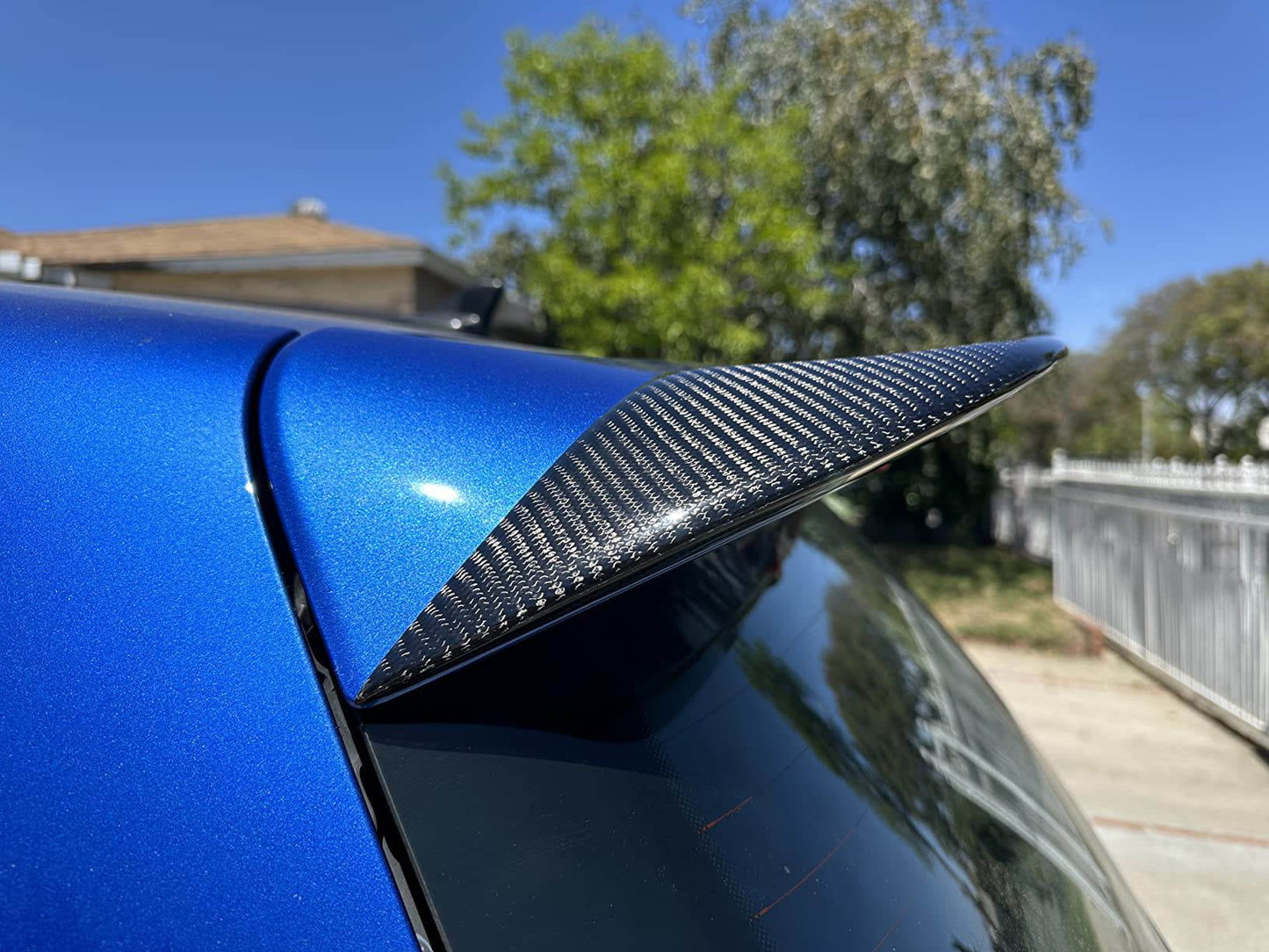 Spoiler V4 (for GTI/R HB 2010-2013, Carbon) for Volkswagen Golf 6 2008-2014 - image 3