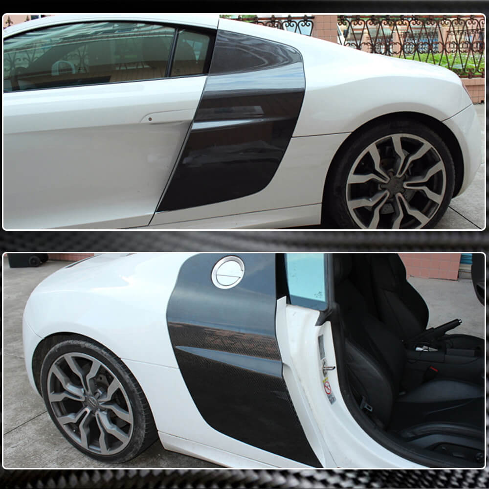 Door Fender Side Panel Covers Carbon Fiber for Audi R8 2006-2015 - image 3