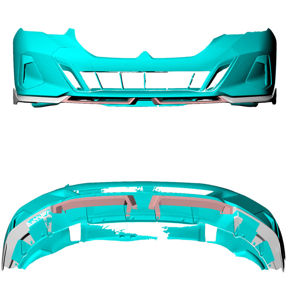 Front Bumper Lip (for M-Sport, Carbon) for BMW 5/i5 Series G60/G60E/G61 2023- - image 3