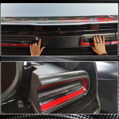Trunk Lid Cover (2015-2023, Carbon) for Dodge Challenger 2008-2023 - image 3