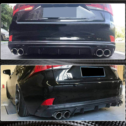 Rear bumper diffuser V2 (for Base/F-Sport 2013-2016, Carbon) for Lexus IS 2013- - image 3