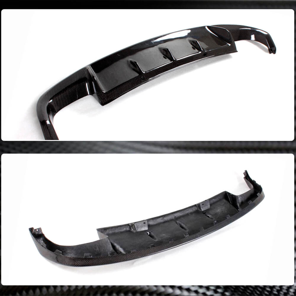 Rear bumper diffuser V1 (for GTI HB 2010-2013, Carbon) for Volkswagen Golf 6 - image 3