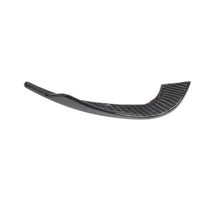 Front Bumper Lip Spoiler V3 (for S-Line Sedan 2015-2019, Carbon) for Audi A4 B9 2015-2024 - image 3