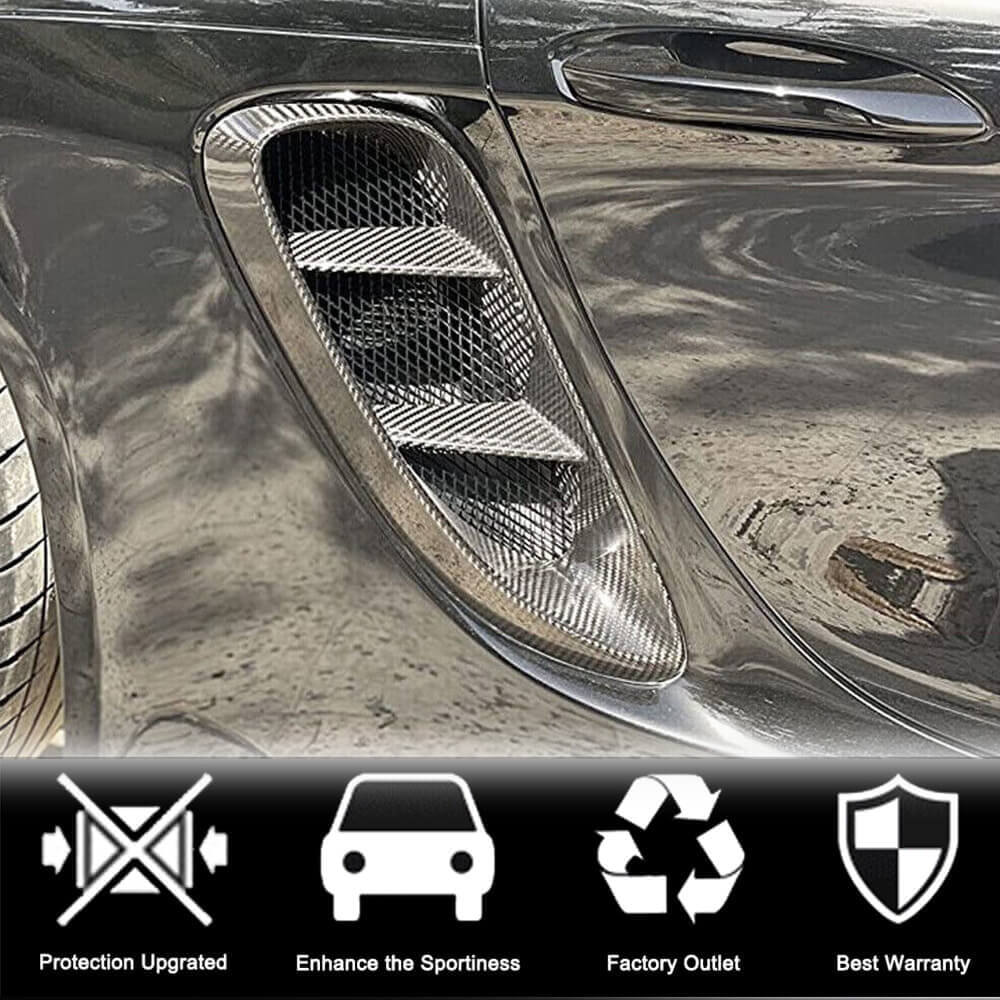 Front fender trims (Carbon) for Porsche Boxster/Cayman 982 (718) 2016- - image 3