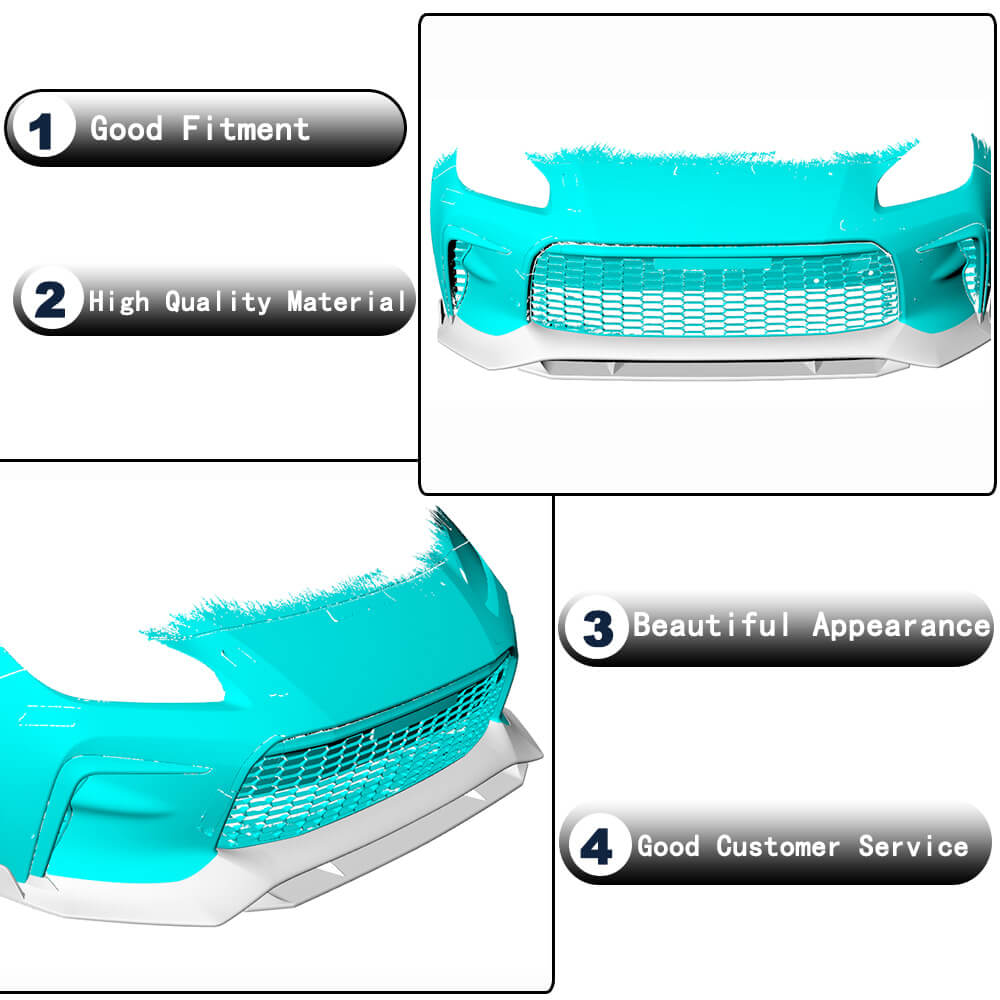 Front Bumper Lip Spoiler (Carbon) for Toyota GR86 2021- - image 3