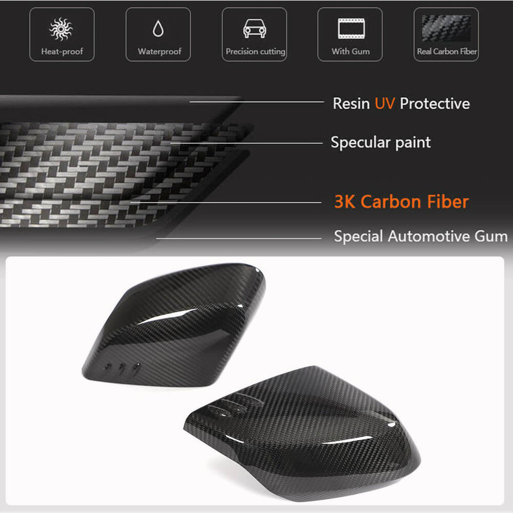 Mirror Covers (2019-2022, Carbon) for Chevrolet Corvette C8 2019- - image 3
